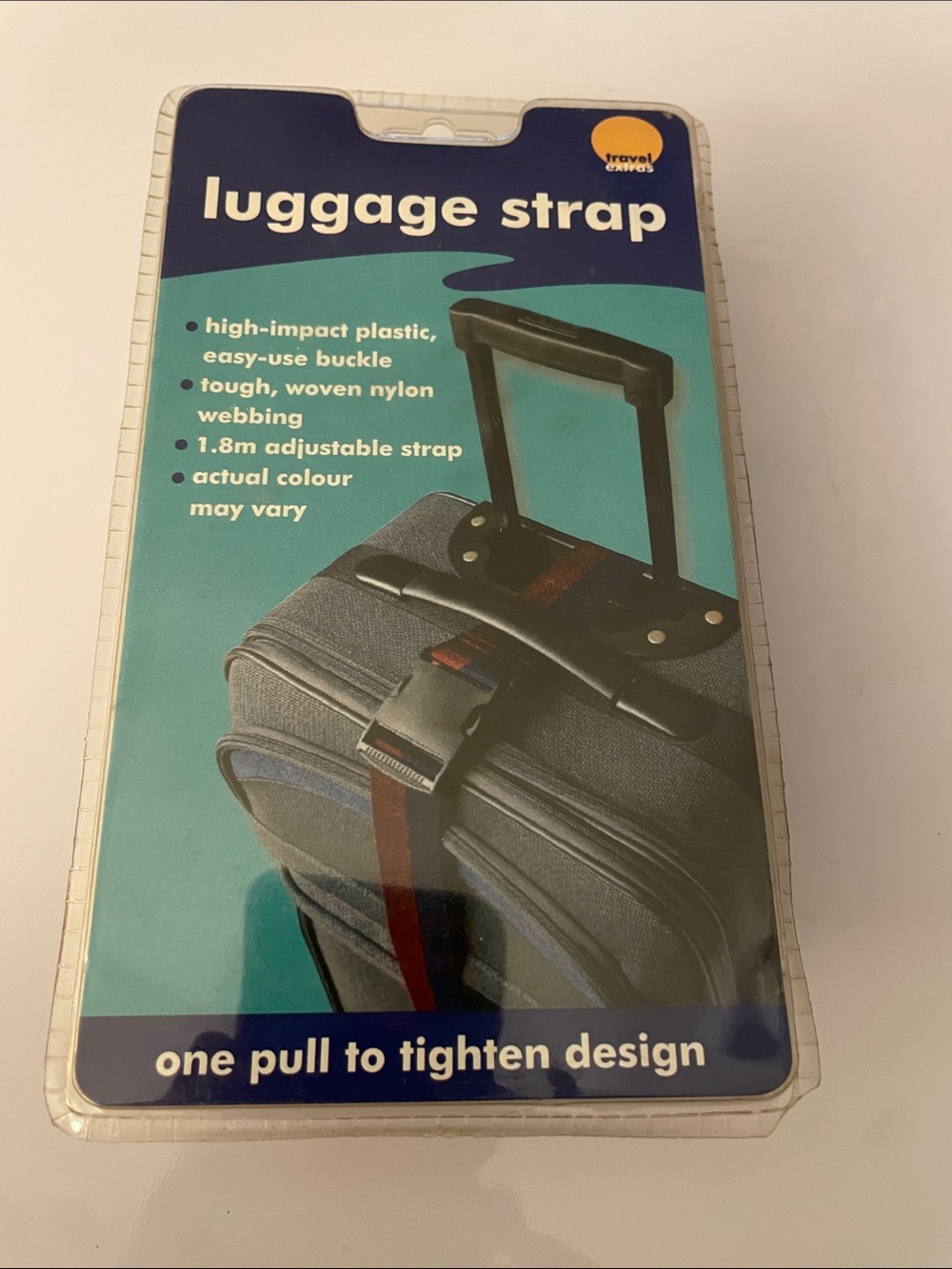 Travel Canvas Red Luggage Strap with Quick-Release Buckle